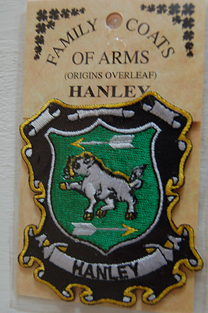 Hanley Embroidered Patch - Coat of Arms