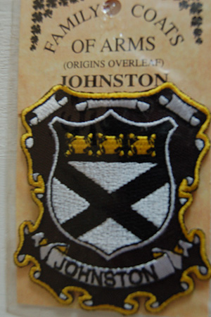 Johnston Embroidered Patch - Coat of Arms