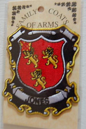 Jones Embroidered Patch - Coat of Arms