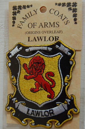 Lawlor Embroidered Patch - Coat of Arms