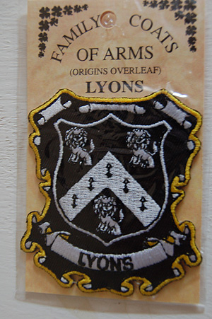 Lyons Embroidered Patch - Coat of Arms