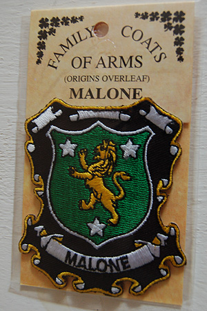 Malone Embroidered Patch - Coat of Arms