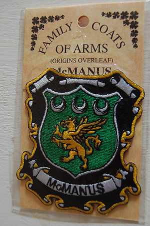 McManus Embroidered Patch - Coat of Arms