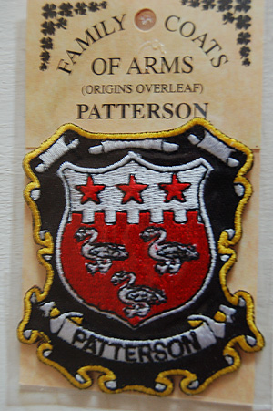 Patterson Embroidered Patch - Coat of Arms