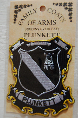 Plunkett Embroidered Patch - Coat of Arms