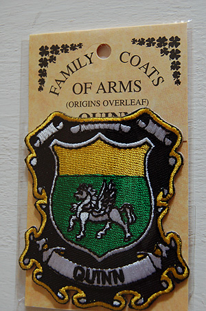 Quinn Embroidered Patch - Coat of Arms