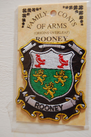 Rooney Embroidered Patch - Coat of Arms