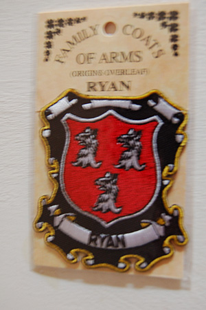 Ryan Embroidered Patch - Coat of Arms