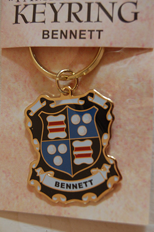 Bennett Keyring Keychain - Coat of Arms