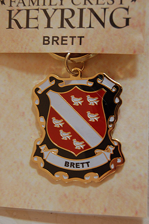 Brett Keyring Keychain - Coat of Arms