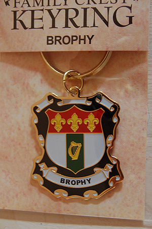 Brophy Keyring Keychain - Coat of Arms