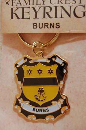 Burns Keyring Keychain - Coat of Arms