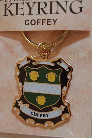 Coffey Keyring Keychain - Coat of Arms