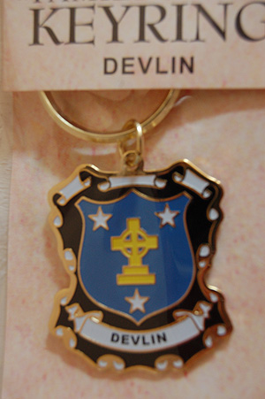 Devlin Keyring Keychain - Coat of Arms