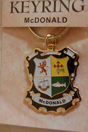 McDonald Keyring Keychain - Coat of Arms