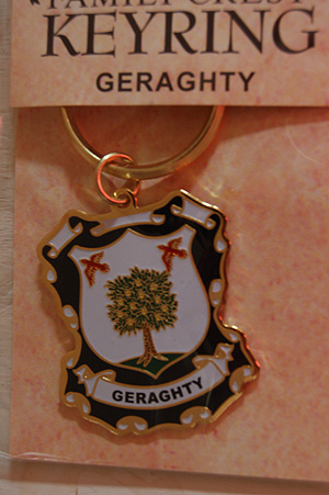 Geraghty Keyring Keychain - Coat of Arms