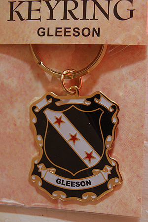 Gleeson Keyring Keychain - Coat of Arms