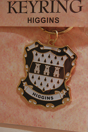 Higgins Keyring Keychain - Coat of Arms