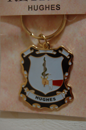 Hughes Keyring Keychain - Coat of Arms