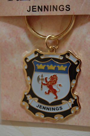 Jennings Keyring Keychain - Coat of Arms