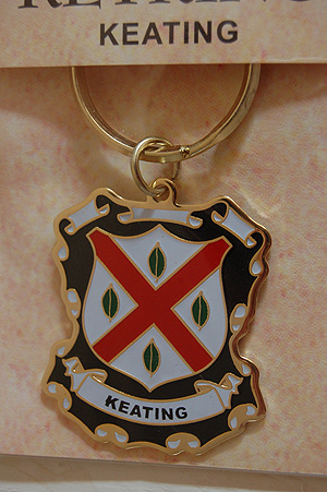 Keating Keyring Keychain - Coat of Arms