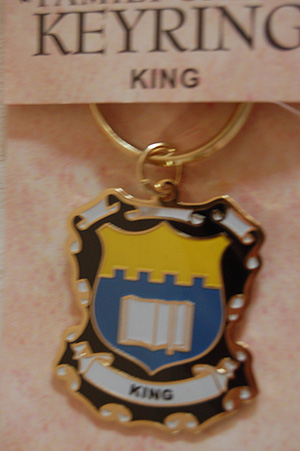 King Keyring Keychain - Coat of Arms