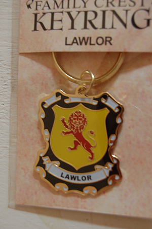 Lawlor Keyring Keychain - Coat of Arms