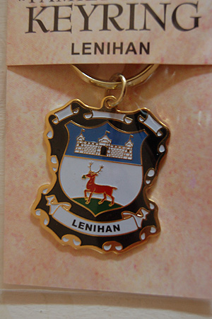 Lenihan Keyring Keychain - Coat of Arms