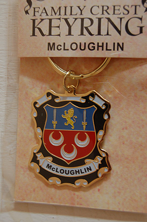 McLoughlin Keyring Keychain - Coat of Arms