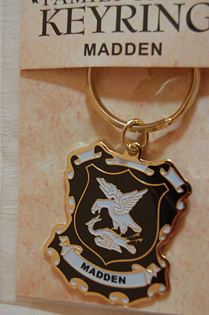 Madden Keyring Keychain - Coat of Arms