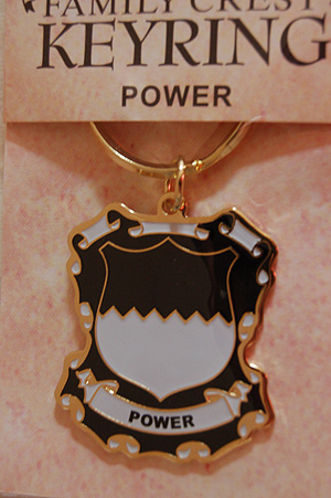 Power Keyring Keychain - Coat of Arms