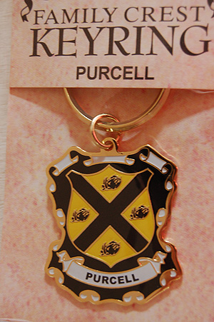 Purcell Keyring Keychain - Coat of Arms