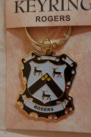 Rogers Keyring Keychain - Coat of Arms