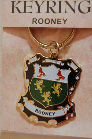 Rooney Keyring Keychain - Coat of Arms