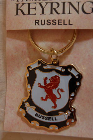 Russell Keyring Keychain - Coat of Arms