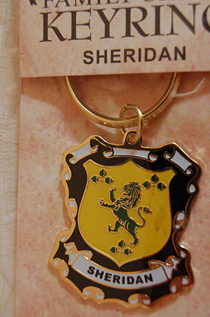 Sheridan Keyring Keychain - Coat of Arms