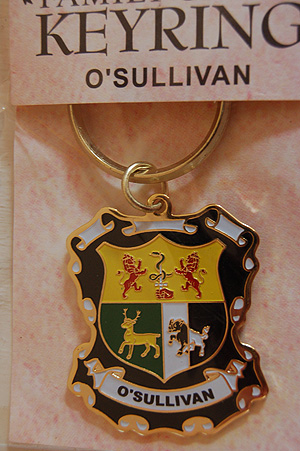 Keyrings - Family Coat of Arms - O'Sullivan Keyring Keychain