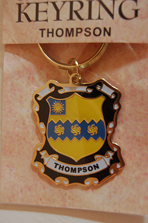 Thompson Keyring Keychain - Coat of Arms