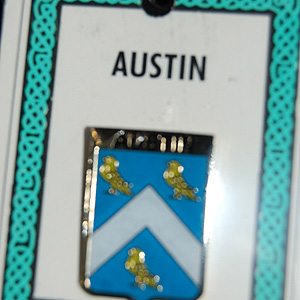 Austin Pin Lapel Clip Badge - Coat of Arms