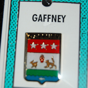 Gaffney Pin Lapel Clip Badge - Coat of Arms