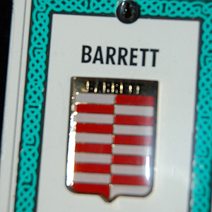 Barrett Pin Lapel Clip Badge - Coat of Arms