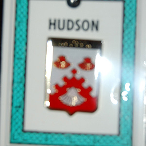 Hudson Pin Lapel Clip Badge - Coat of Arms