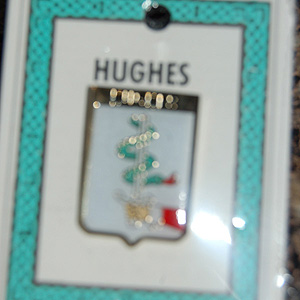 Hughes Pin Lapel Clip Badge - Coat of Arms