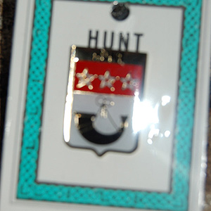 Hunt Pin Lapel Clip Badge - Coat of Arms