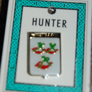 Hunter Pin Lapel Clip Badge - Coat of Arms