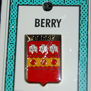 Berry Pin Lapel Clip Badge - Coat of Arms