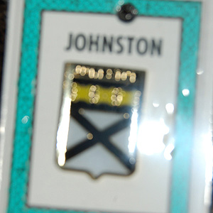 Johnston Pin Lapel Clip Badge - Coat of Arms