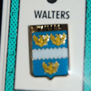 Walters Pin Lapel Clip Badge - Coat of Arms