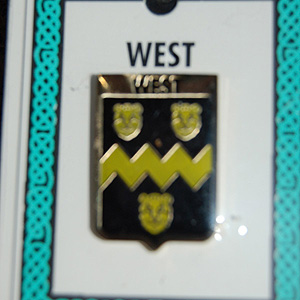 West Pin Lapel Clip Badge - Coat of Arms