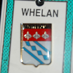 Whelan Pin Lapel Clip Badge - Coat of Arms